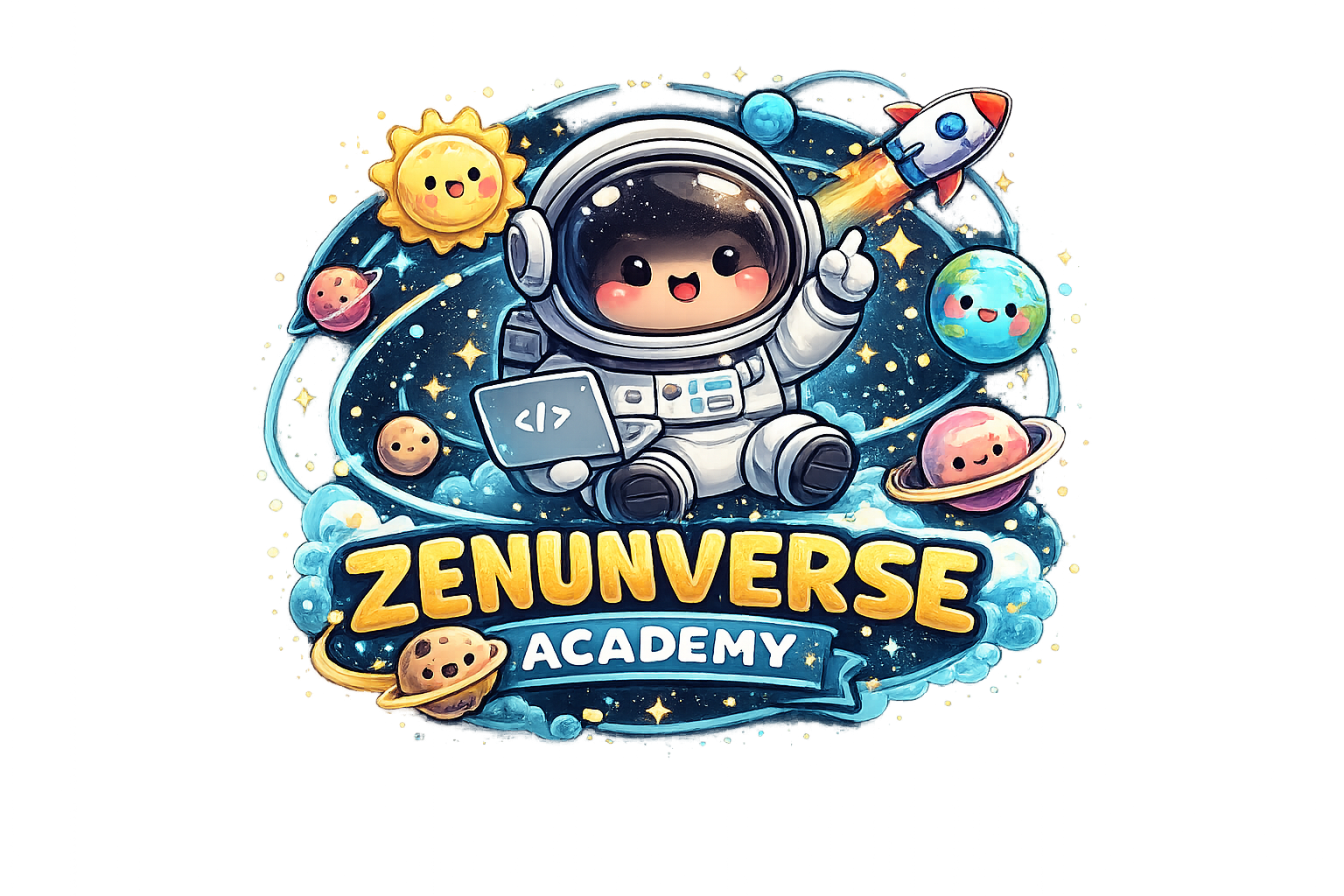 Chibi astronaut mascot